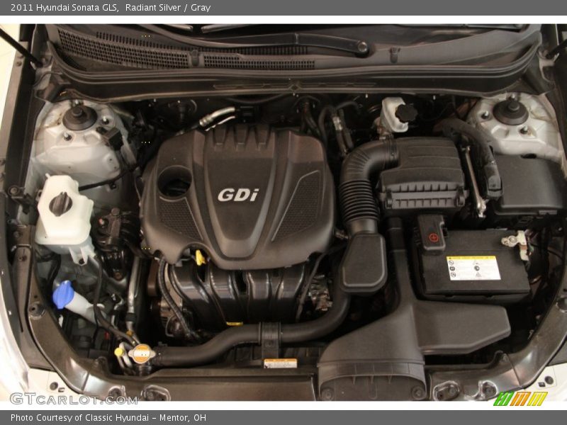 Radiant Silver / Gray 2011 Hyundai Sonata GLS