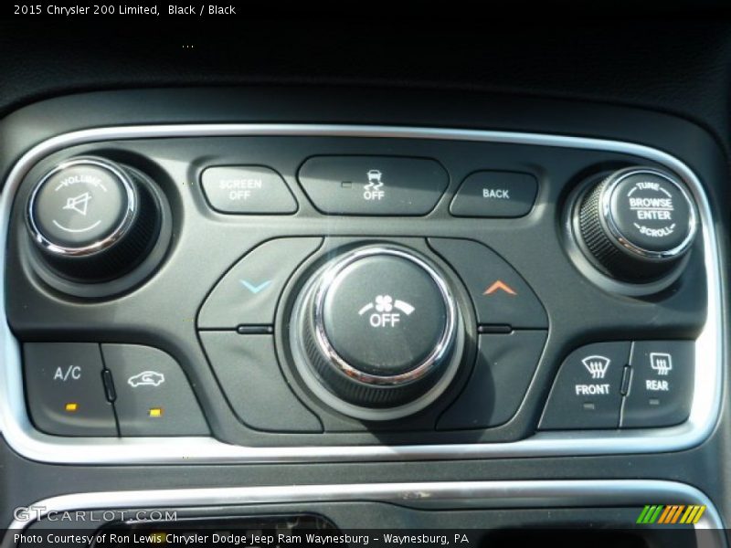 Black / Black 2015 Chrysler 200 Limited