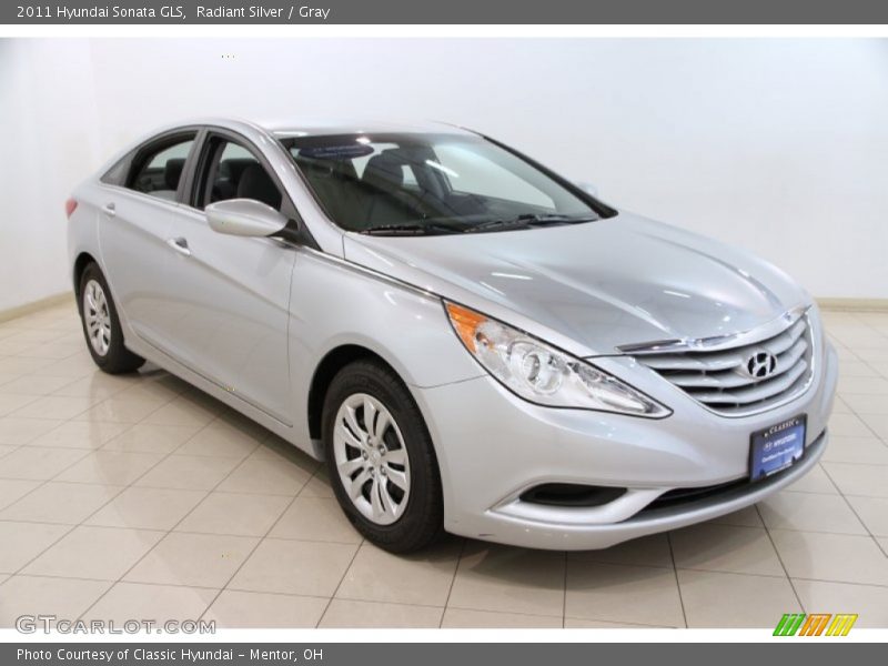 Radiant Silver / Gray 2011 Hyundai Sonata GLS