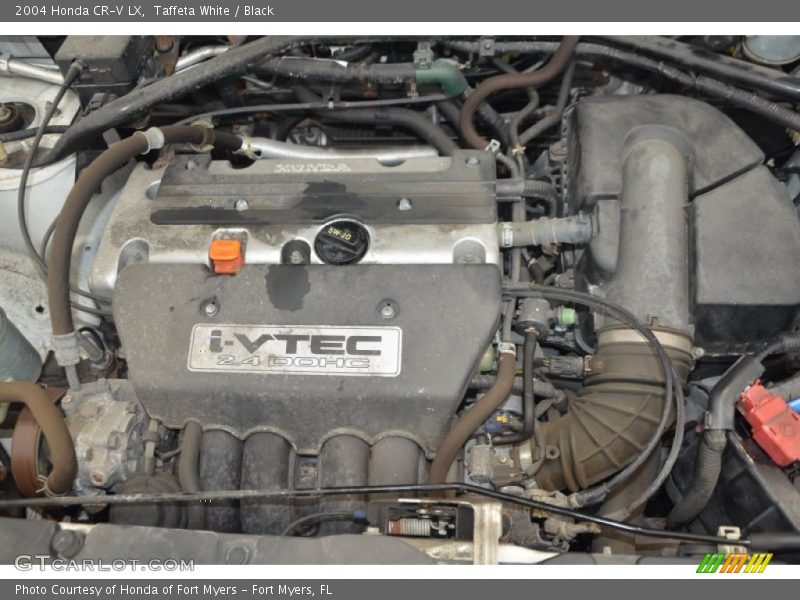 Taffeta White / Black 2004 Honda CR-V LX