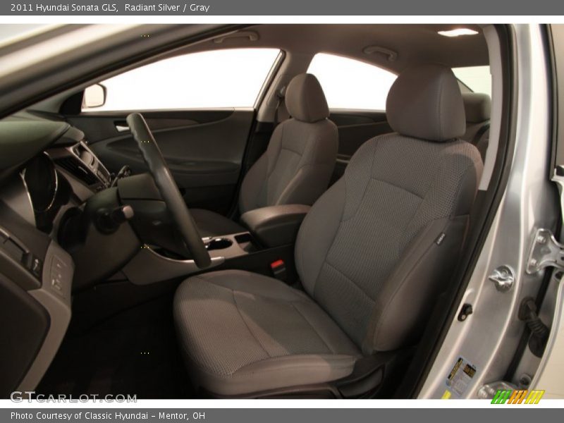 Radiant Silver / Gray 2011 Hyundai Sonata GLS