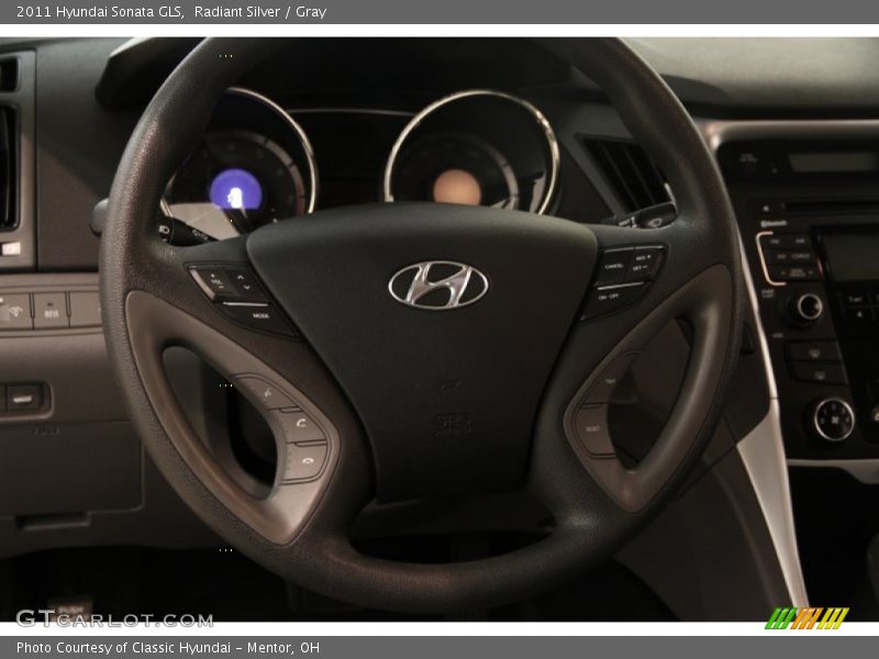 Radiant Silver / Gray 2011 Hyundai Sonata GLS