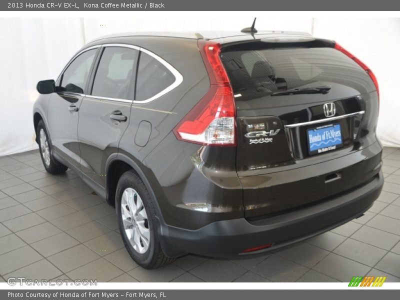 Kona Coffee Metallic / Black 2013 Honda CR-V EX-L