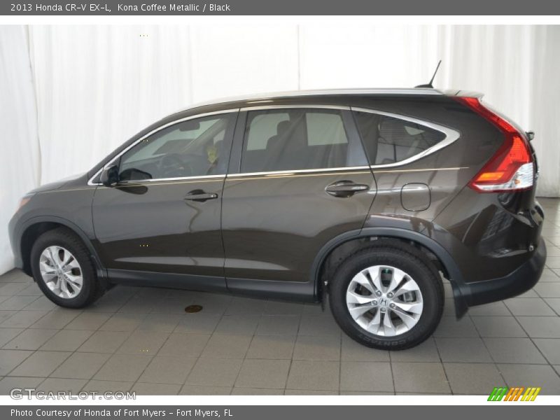 Kona Coffee Metallic / Black 2013 Honda CR-V EX-L