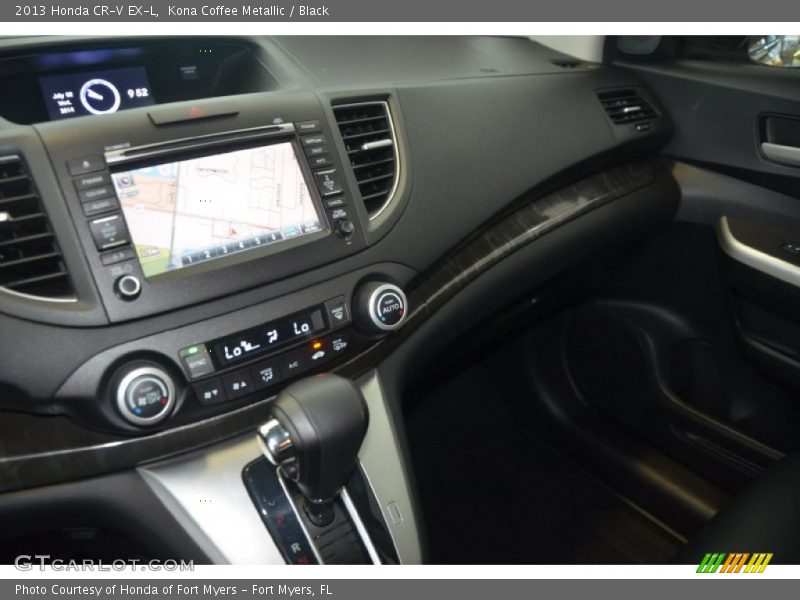 Kona Coffee Metallic / Black 2013 Honda CR-V EX-L