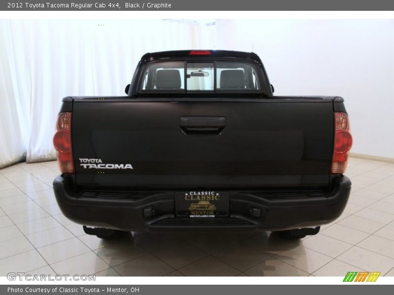 Black / Graphite 2012 Toyota Tacoma Regular Cab 4x4
