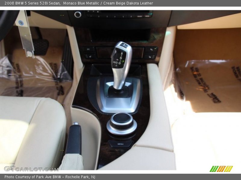 Monaco Blue Metallic / Cream Beige Dakota Leather 2008 BMW 5 Series 528i Sedan