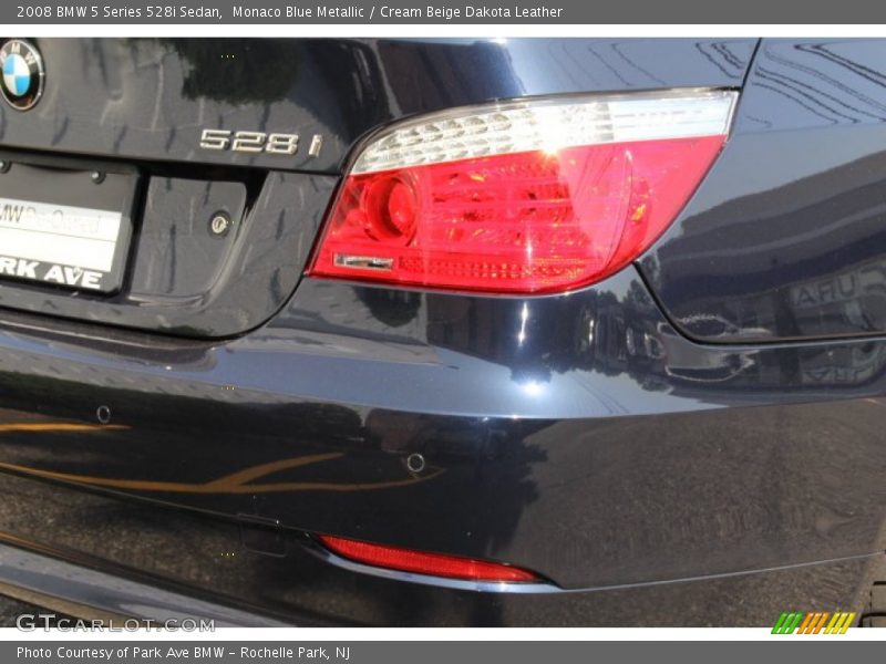 Monaco Blue Metallic / Cream Beige Dakota Leather 2008 BMW 5 Series 528i Sedan