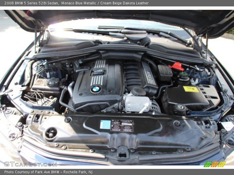Monaco Blue Metallic / Cream Beige Dakota Leather 2008 BMW 5 Series 528i Sedan