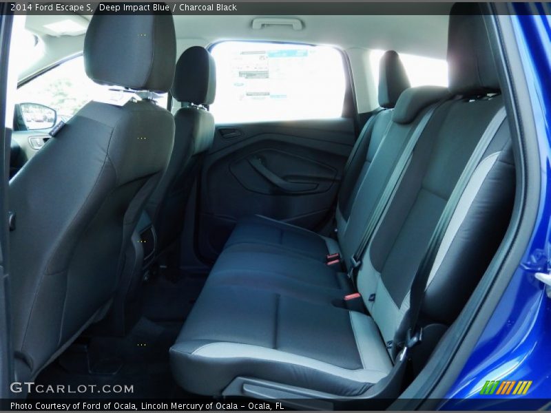 Deep Impact Blue / Charcoal Black 2014 Ford Escape S