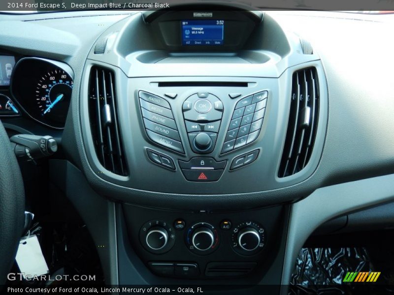 Deep Impact Blue / Charcoal Black 2014 Ford Escape S
