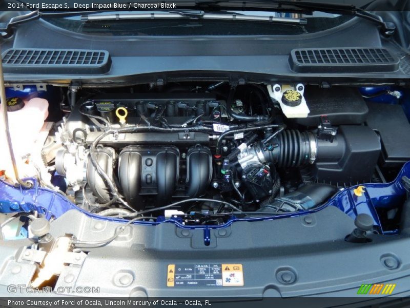 Deep Impact Blue / Charcoal Black 2014 Ford Escape S