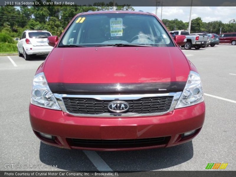 Claret Red / Beige 2011 Kia Sedona EX