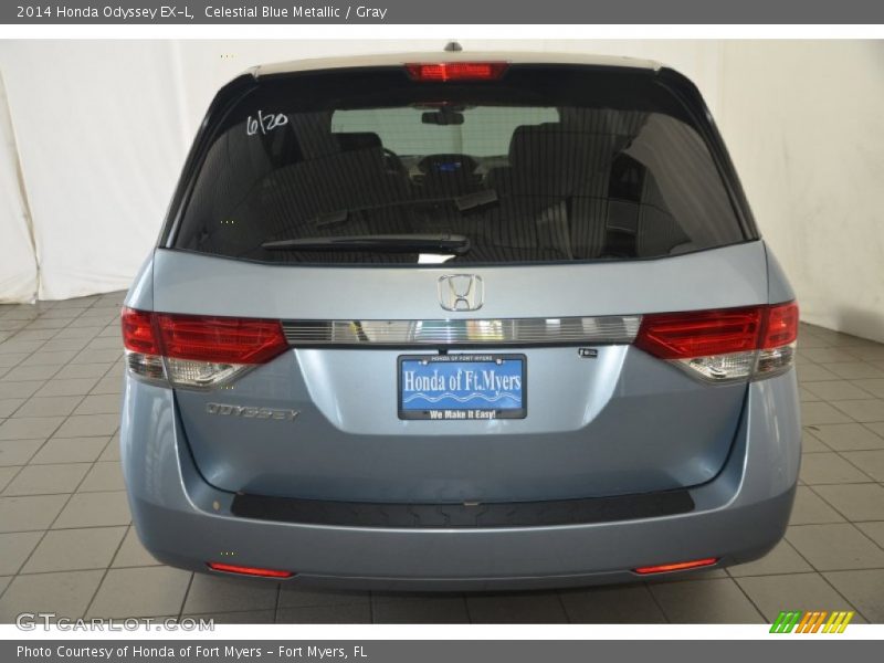Celestial Blue Metallic / Gray 2014 Honda Odyssey EX-L