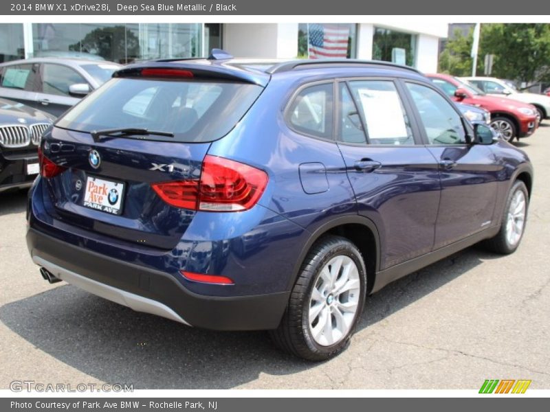 Deep Sea Blue Metallic / Black 2014 BMW X1 xDrive28i