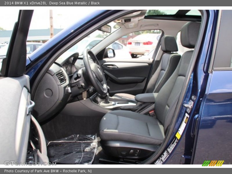 Deep Sea Blue Metallic / Black 2014 BMW X1 xDrive28i