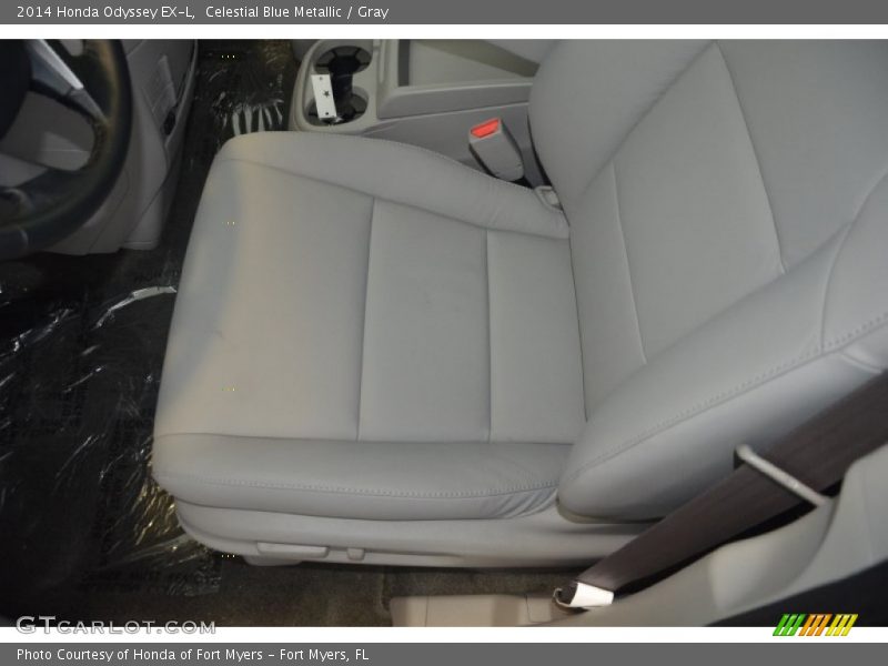 Celestial Blue Metallic / Gray 2014 Honda Odyssey EX-L