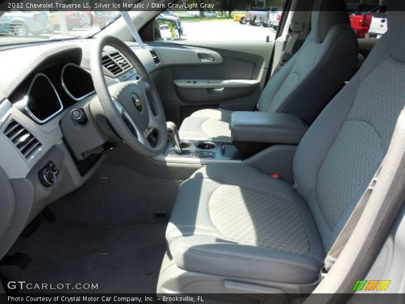 Silver Ice Metallic / Dark Gray/Light Gray 2012 Chevrolet Traverse LS