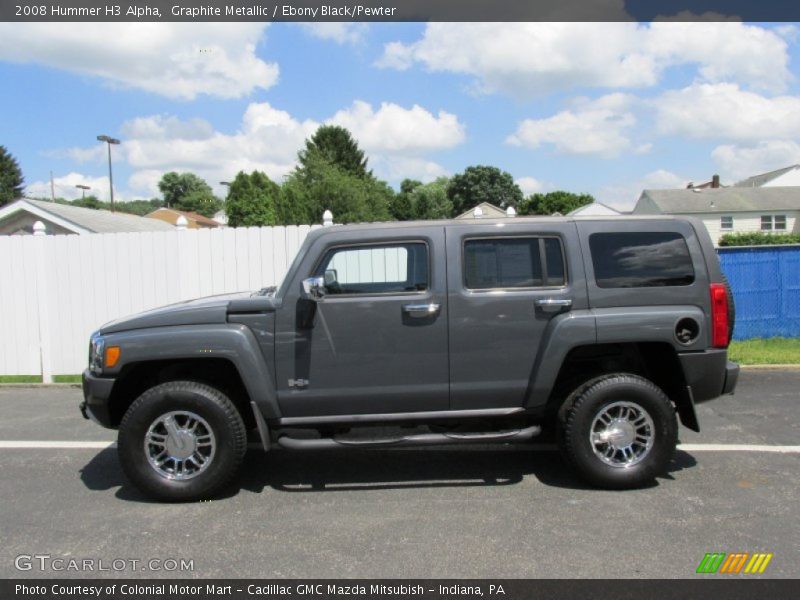 Graphite Metallic / Ebony Black/Pewter 2008 Hummer H3 Alpha