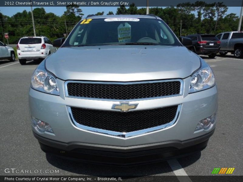 Silver Ice Metallic / Dark Gray/Light Gray 2012 Chevrolet Traverse LS