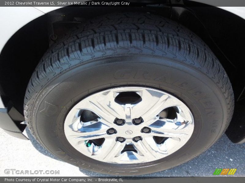 Silver Ice Metallic / Dark Gray/Light Gray 2012 Chevrolet Traverse LS