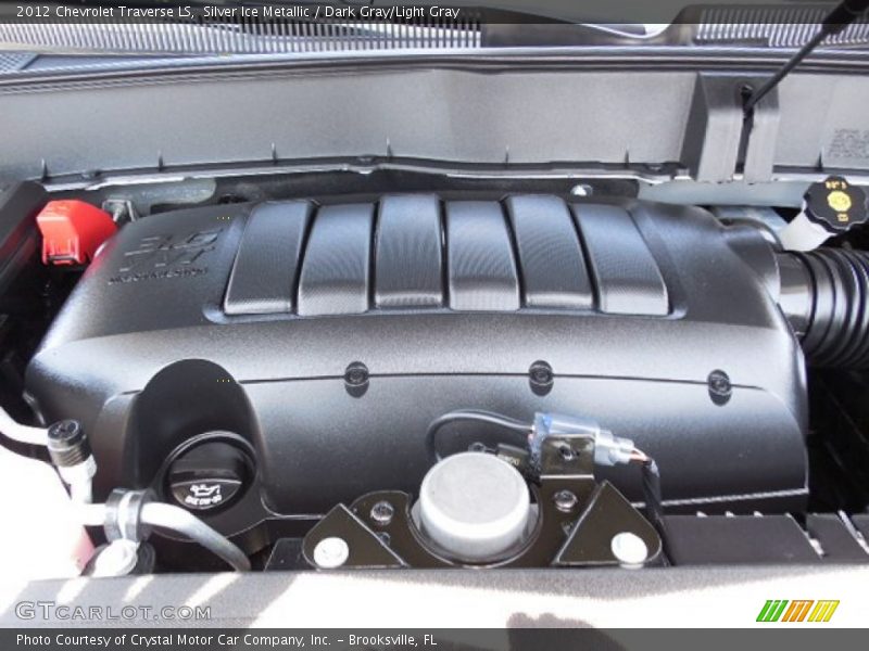 Silver Ice Metallic / Dark Gray/Light Gray 2012 Chevrolet Traverse LS