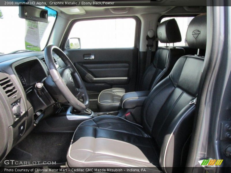 Graphite Metallic / Ebony Black/Pewter 2008 Hummer H3 Alpha