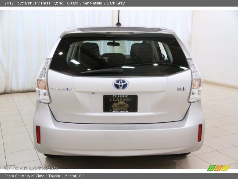 Classic Silver Metallic / Dark Gray 2012 Toyota Prius v Three Hybrid