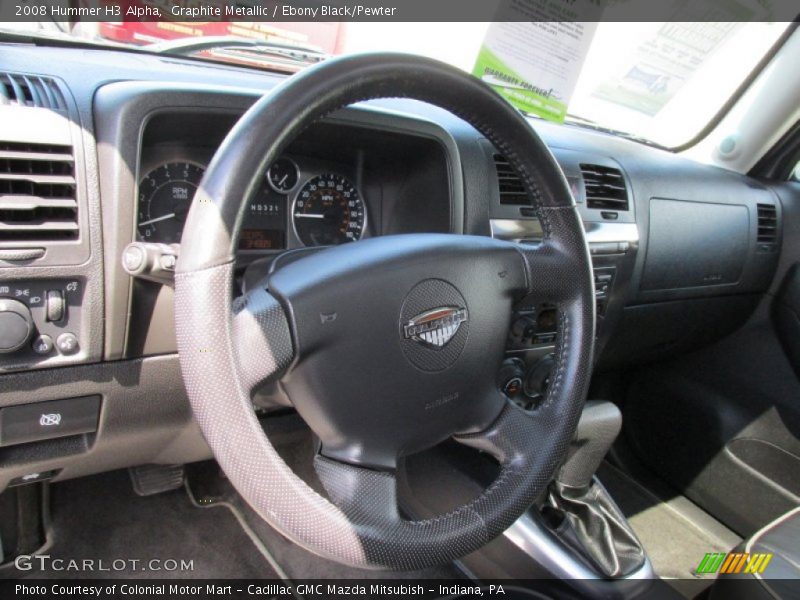 Graphite Metallic / Ebony Black/Pewter 2008 Hummer H3 Alpha
