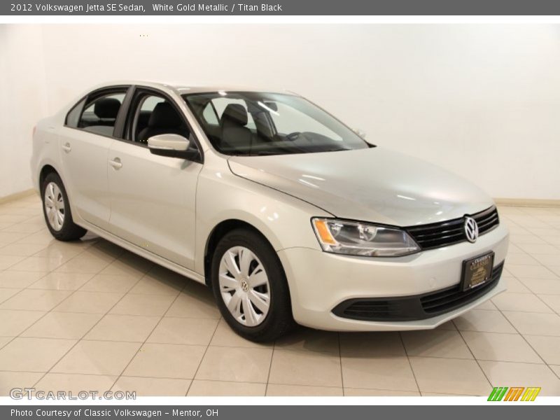 White Gold Metallic / Titan Black 2012 Volkswagen Jetta SE Sedan