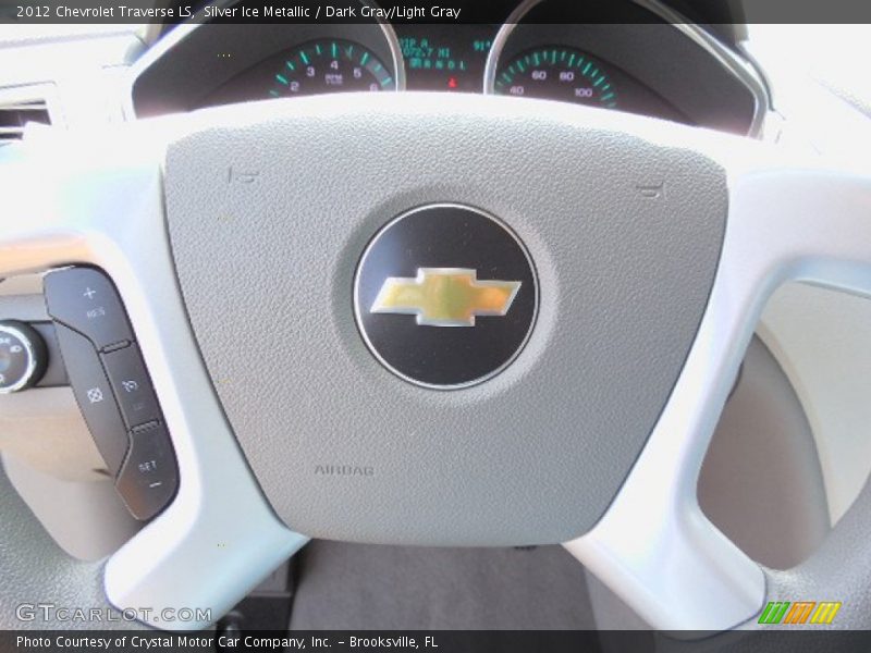 Silver Ice Metallic / Dark Gray/Light Gray 2012 Chevrolet Traverse LS
