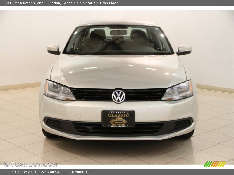 White Gold Metallic / Titan Black 2012 Volkswagen Jetta SE Sedan