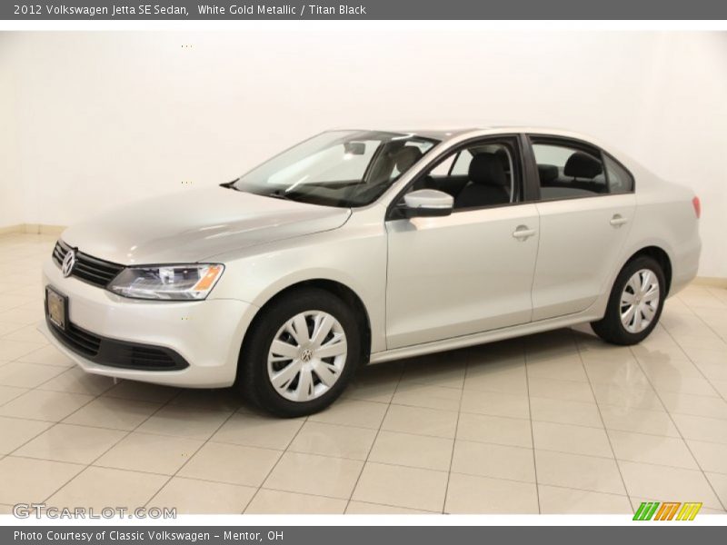 White Gold Metallic / Titan Black 2012 Volkswagen Jetta SE Sedan