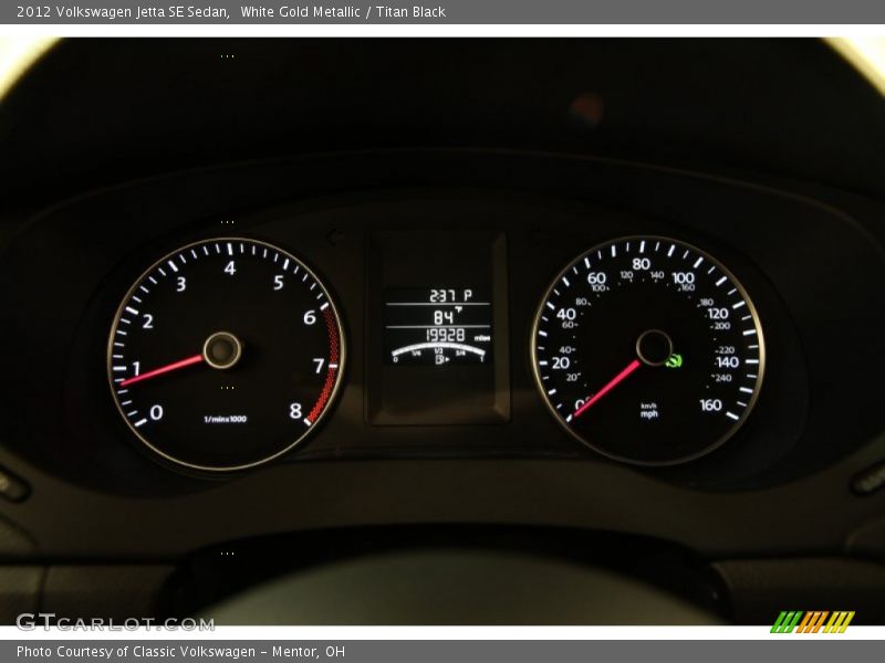 White Gold Metallic / Titan Black 2012 Volkswagen Jetta SE Sedan