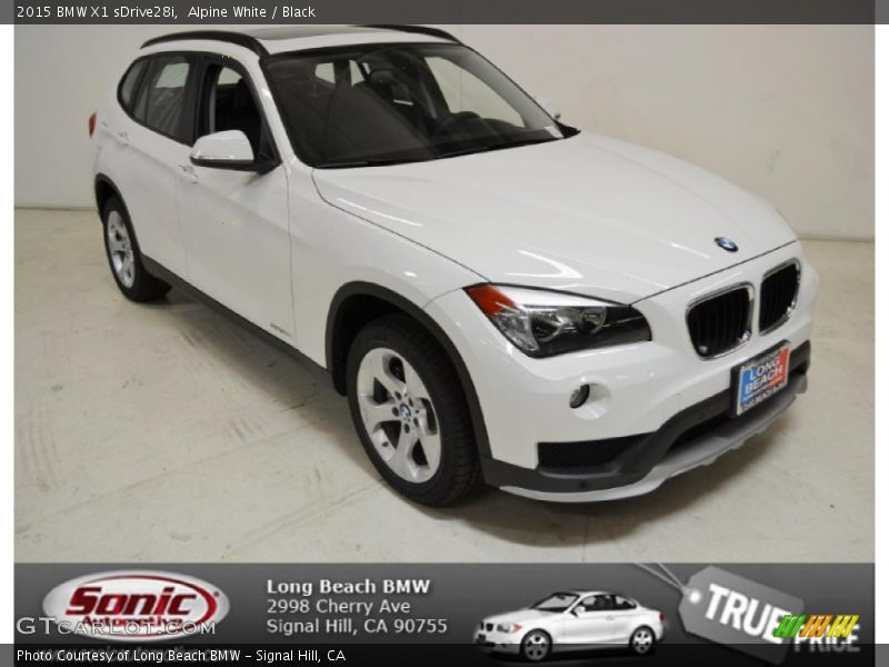 Alpine White / Black 2015 BMW X1 sDrive28i