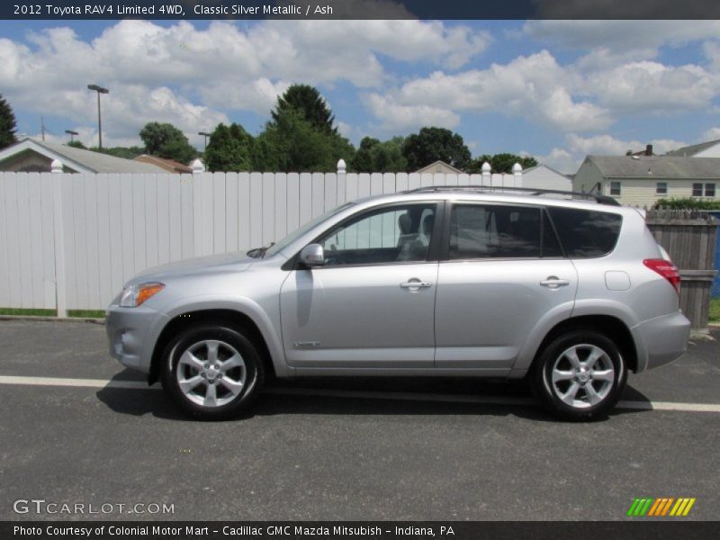 Classic Silver Metallic / Ash 2012 Toyota RAV4 Limited 4WD