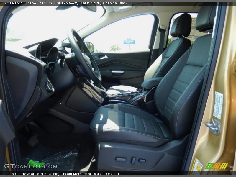 Karat Gold / Charcoal Black 2014 Ford Escape Titanium 2.0L EcoBoost