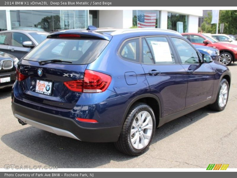 Deep Sea Blue Metallic / Sand Beige 2014 BMW X1 xDrive28i