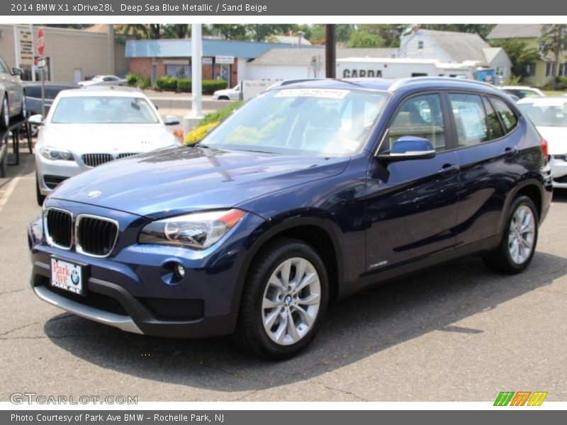 Deep Sea Blue Metallic / Sand Beige 2014 BMW X1 xDrive28i