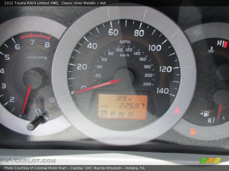 Classic Silver Metallic / Ash 2012 Toyota RAV4 Limited 4WD
