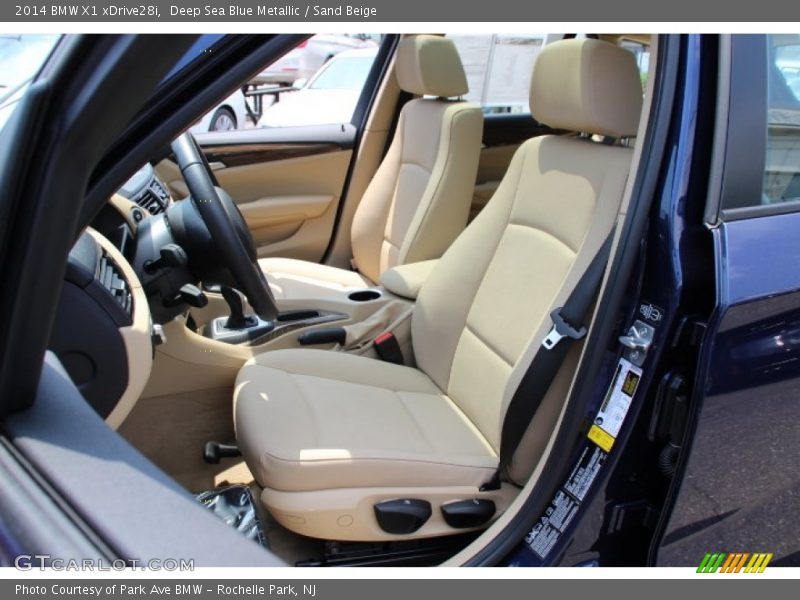 Deep Sea Blue Metallic / Sand Beige 2014 BMW X1 xDrive28i