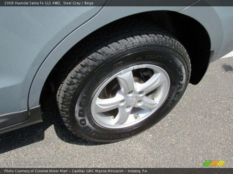 Steel Gray / Beige 2008 Hyundai Santa Fe GLS 4WD