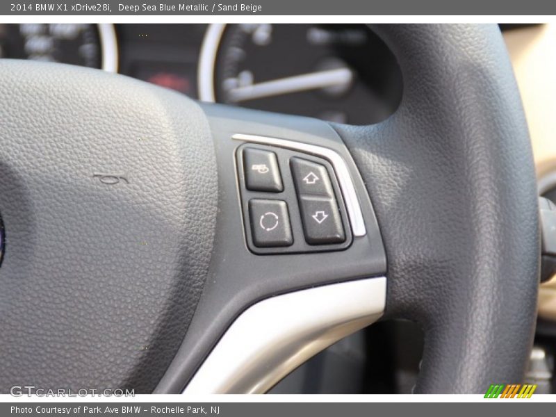 Deep Sea Blue Metallic / Sand Beige 2014 BMW X1 xDrive28i