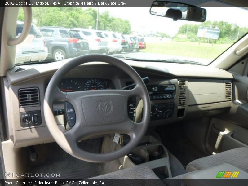 Graphite Metallic / Dark Slate Gray 2002 Dodge Durango SLT 4x4