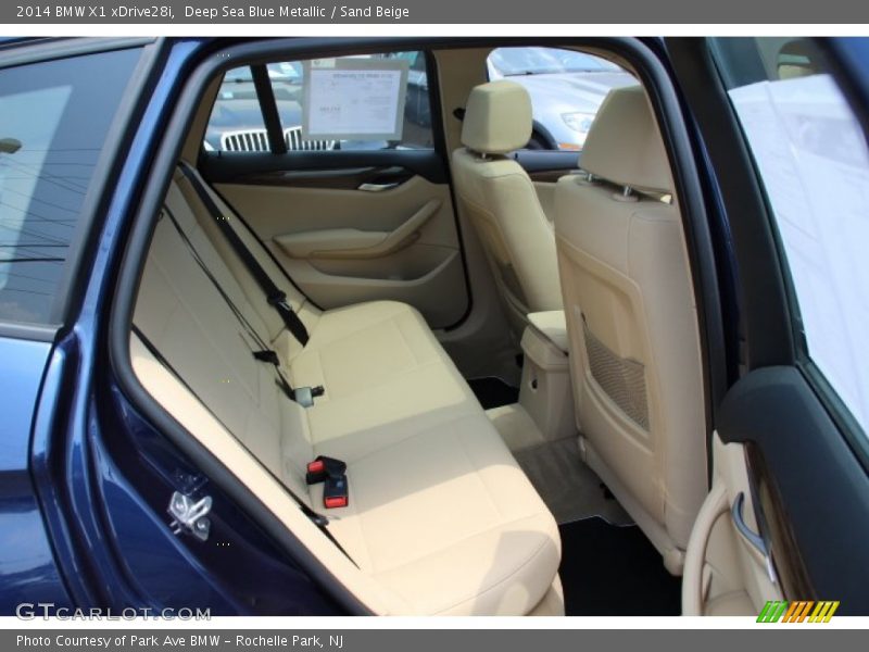 Deep Sea Blue Metallic / Sand Beige 2014 BMW X1 xDrive28i