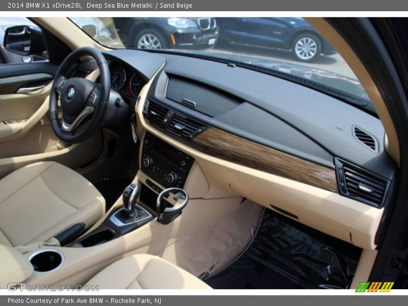 Deep Sea Blue Metallic / Sand Beige 2014 BMW X1 xDrive28i