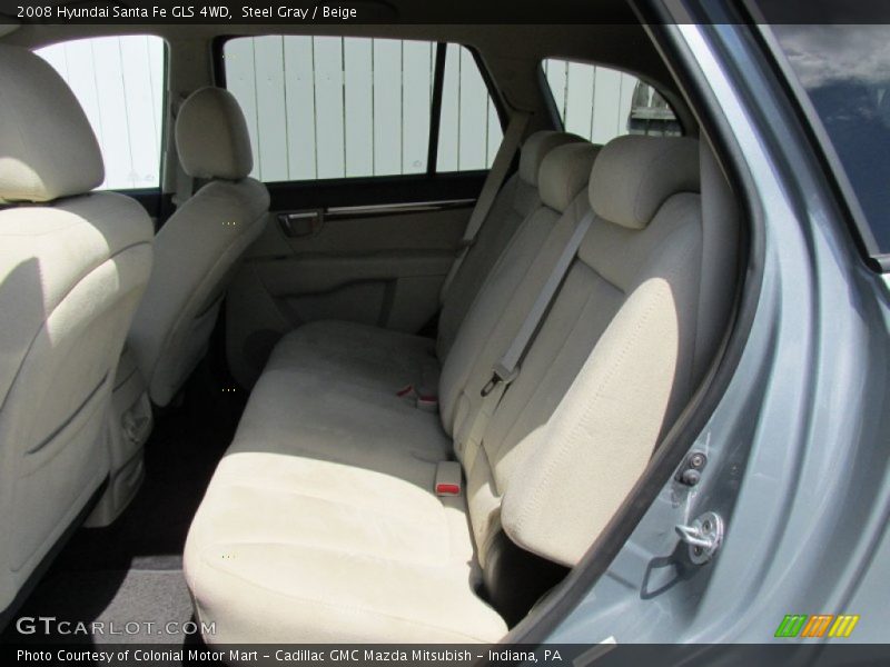 Steel Gray / Beige 2008 Hyundai Santa Fe GLS 4WD