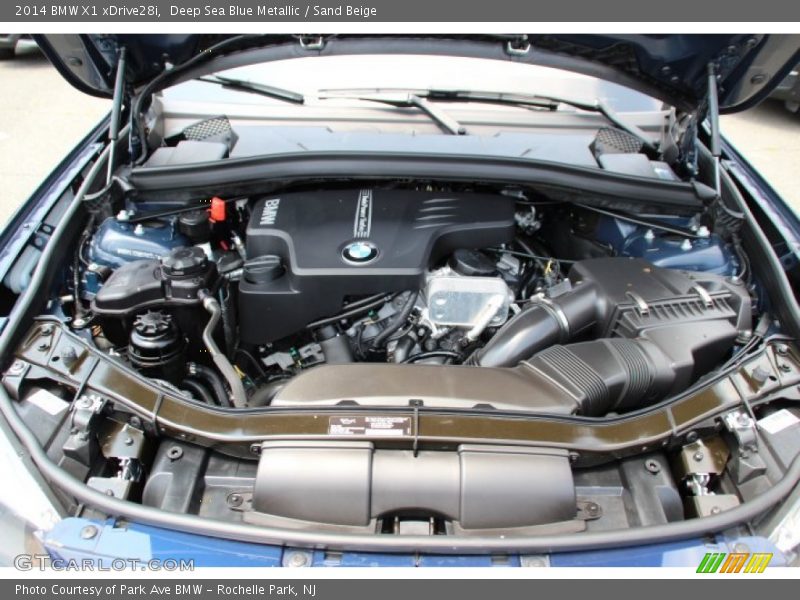 Deep Sea Blue Metallic / Sand Beige 2014 BMW X1 xDrive28i