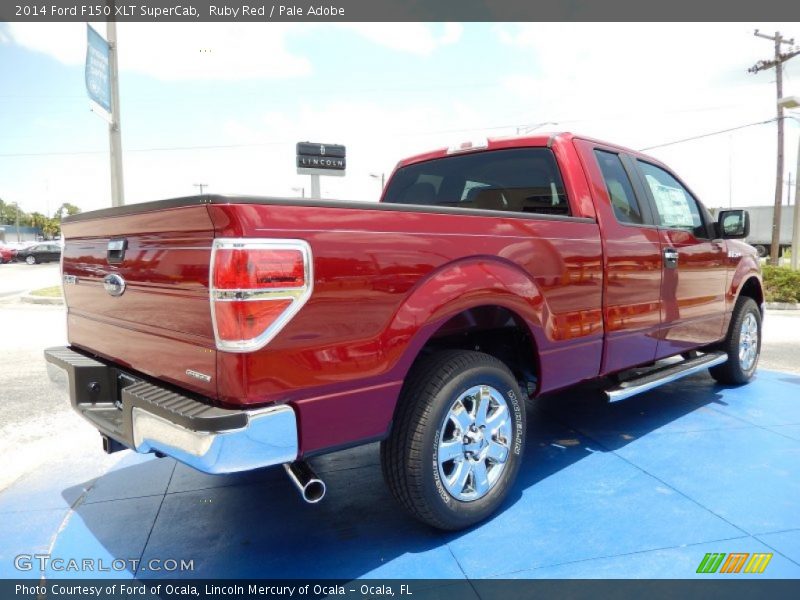 Ruby Red / Pale Adobe 2014 Ford F150 XLT SuperCab