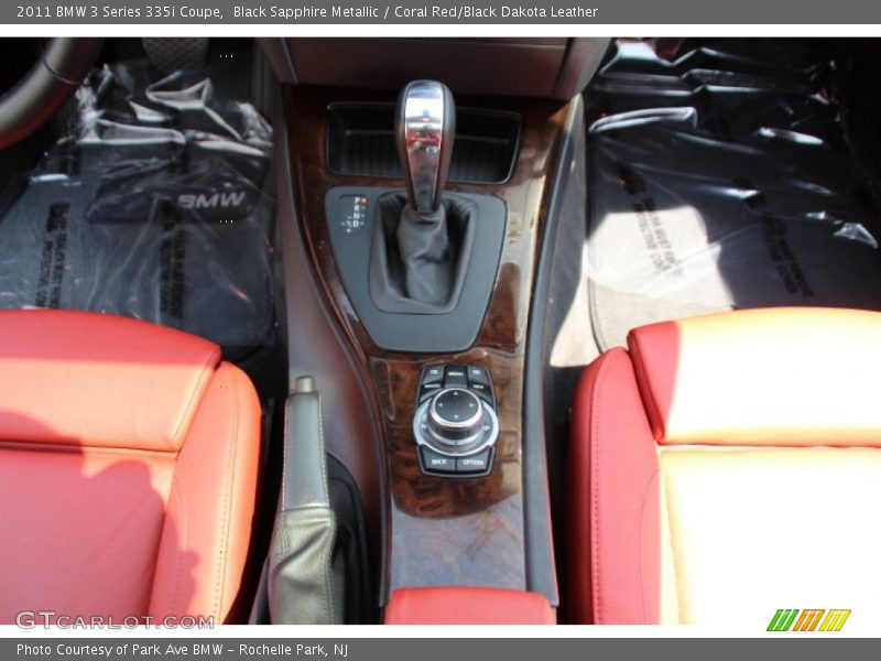 Black Sapphire Metallic / Coral Red/Black Dakota Leather 2011 BMW 3 Series 335i Coupe